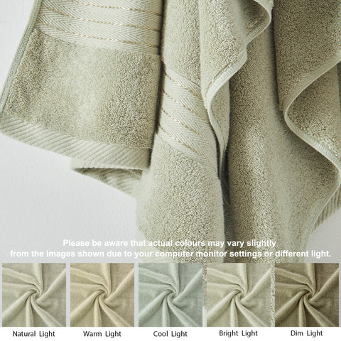 COZYART Turkish cotton 650GSM towels with plush texture close-up.