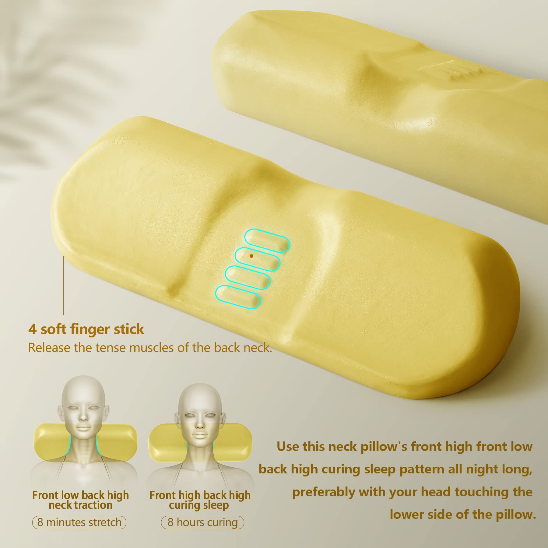 Cozyhealth ergonomic contour aligns head, neck, and shoulders for relaxed posture.