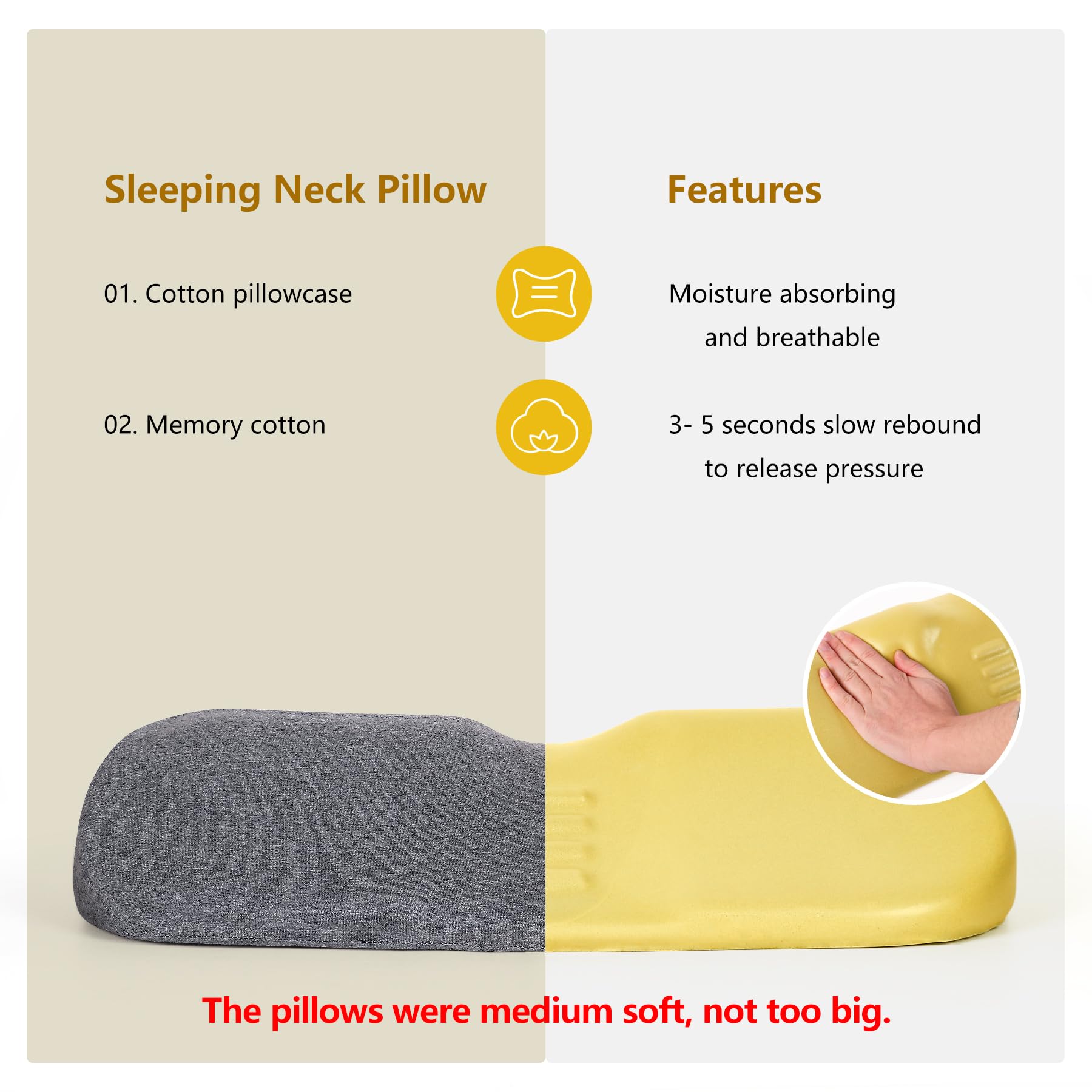 Cozyhealth neck pillow for sleep suits multiple positions.