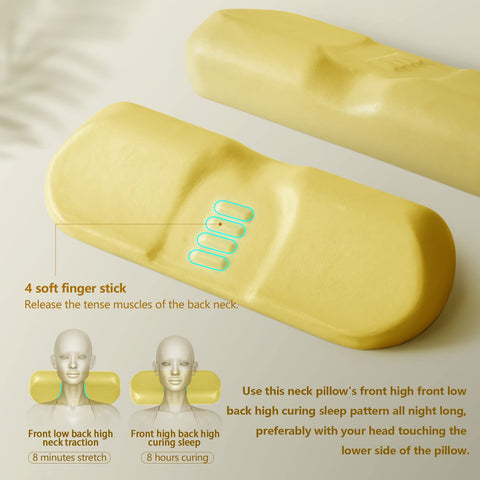 Cozyhealth memory foam core pillow maintains shape and relieves pressure on neck.