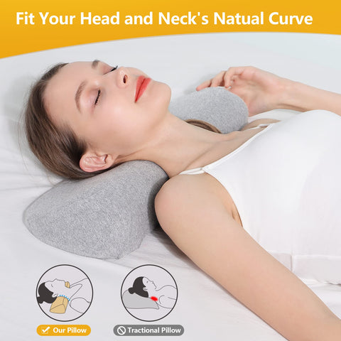 Cozyhealth neck pillow for sleeping supports neck and shoulders for better sleep posture.