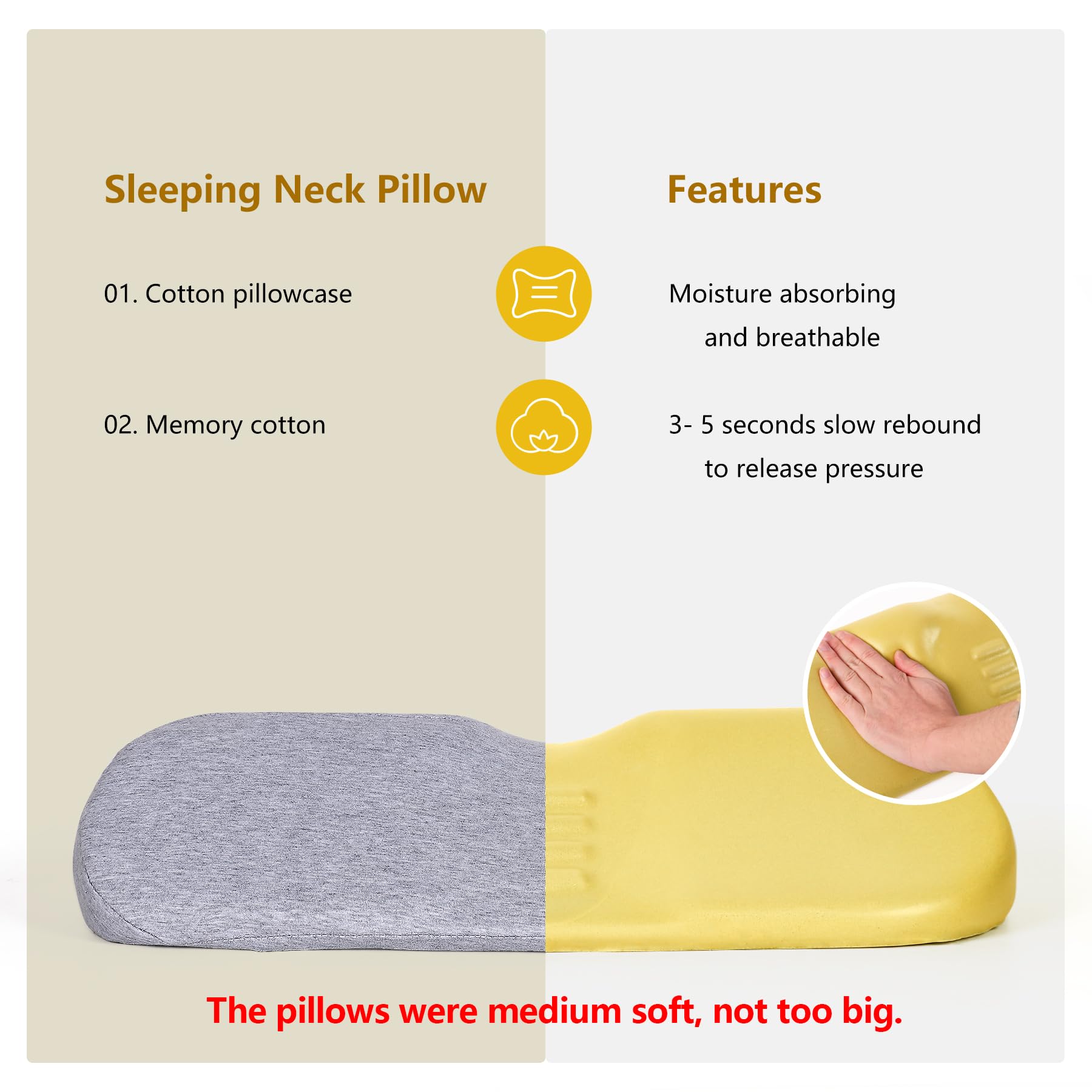 Cozyhealth removable breathable pillowcase helps keep the pillow clean and fresh.