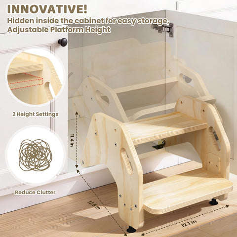 CozyLazy anti-slip A-frame design keeps the stool steady on floors