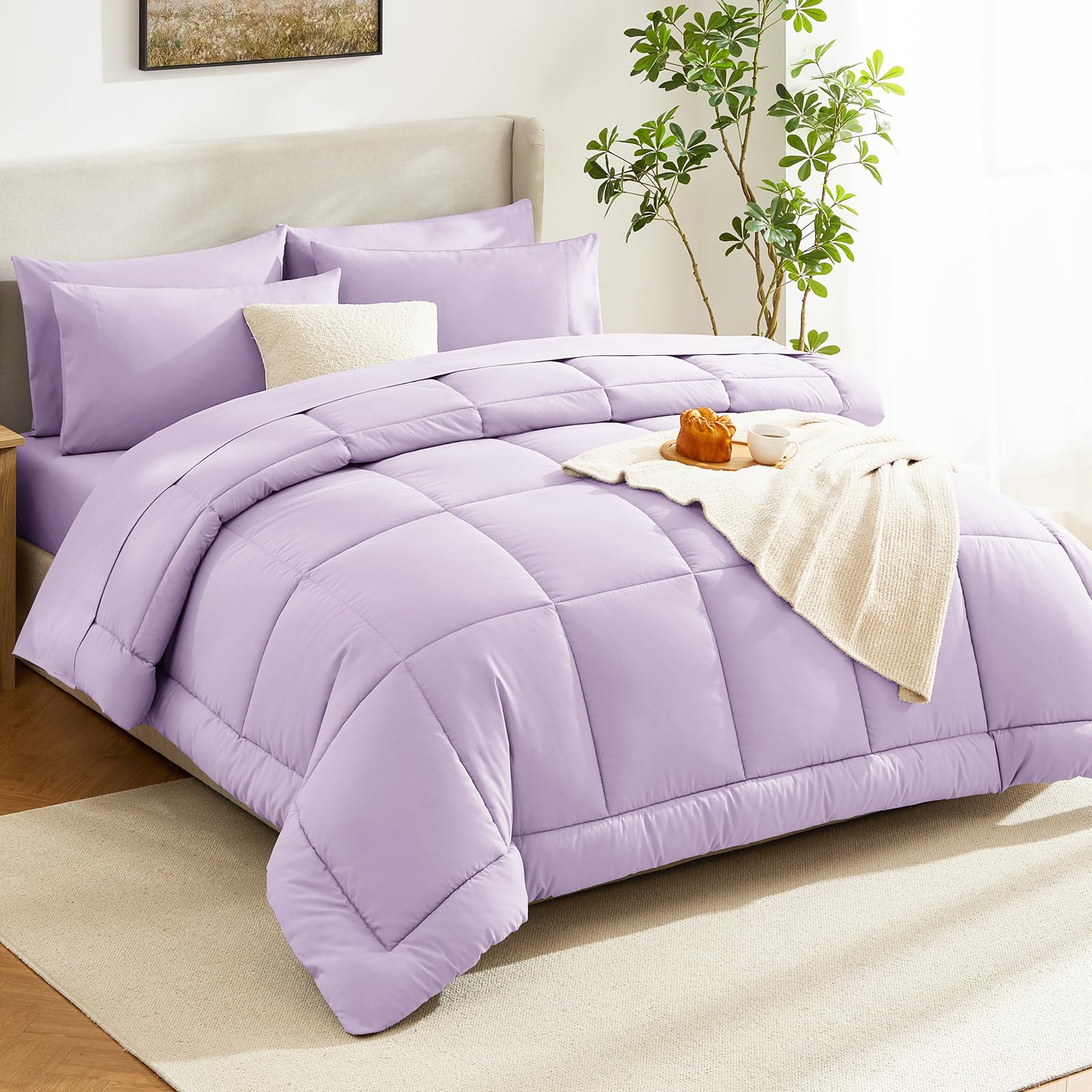 CozyLux all-season microfiber bedding emphasizes breathable warmth