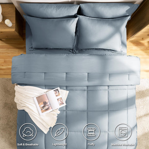 Cozylux bed-in-a-bag seven-piece set for quick, coordinated bed styling.