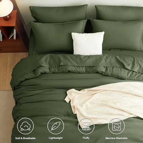 CozyLux bed in a bag contents displayed for easy setup
