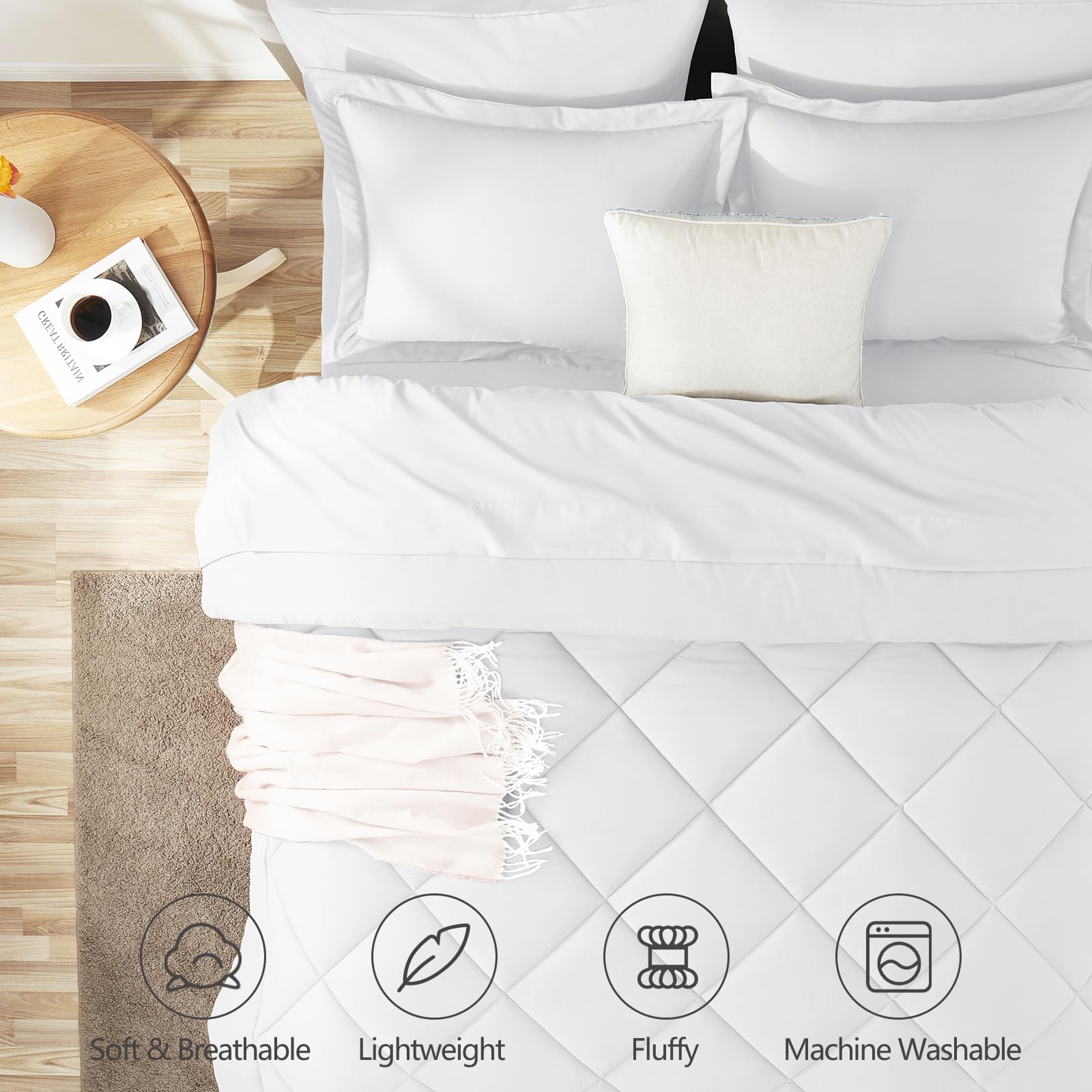 CozyLux king bed-in-a-bag packaging showing complete set