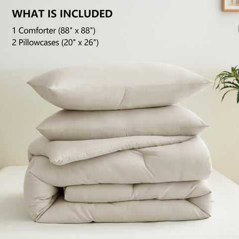 CozyLux pillowcases included for a complete bed setup.