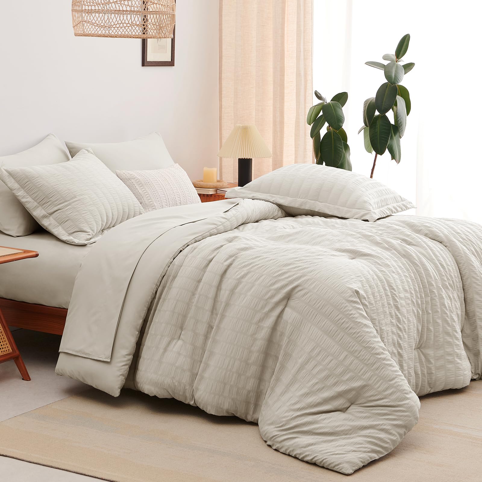 CozyLux pillow shams and comforter set shown for coordinated styling.