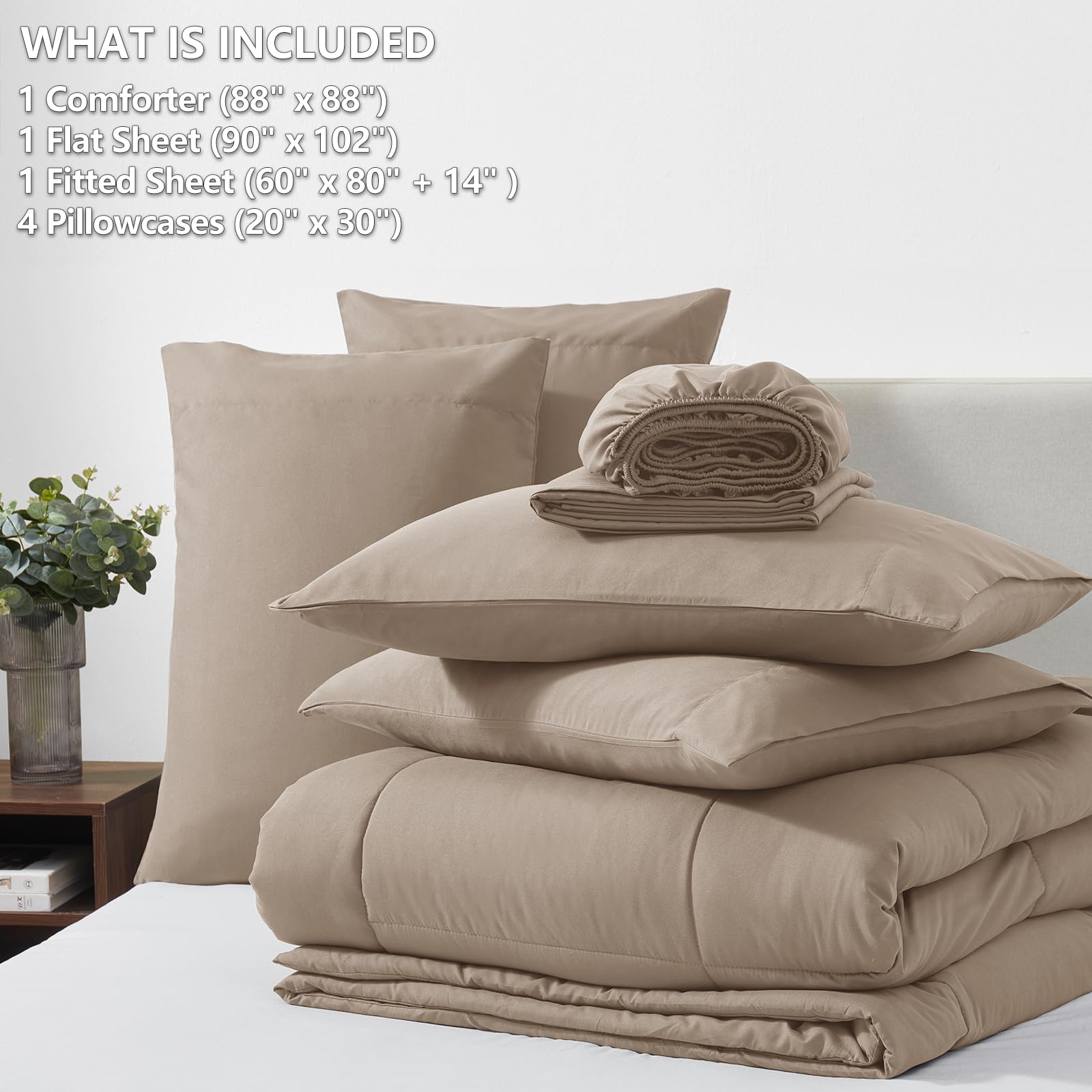 CozyLux box stitch on comforter adds structured look and loft