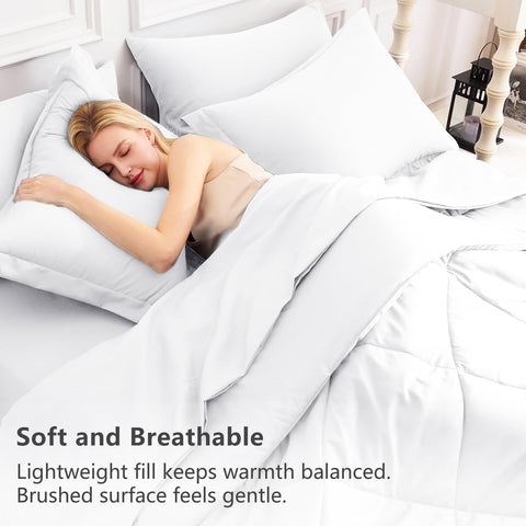 Close-up of CozyLux box-stitch comforter detailing durability