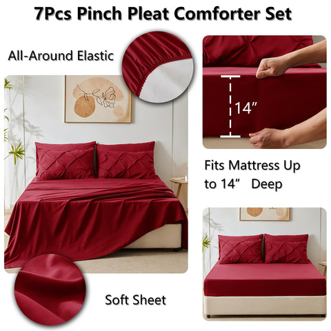 CozyLux breathable microfiber fabric supports comfortable, all-season sleep.