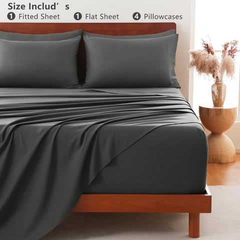 CozyLux breathable microfiber fabric keeps sleepers comfortable throughout the night.