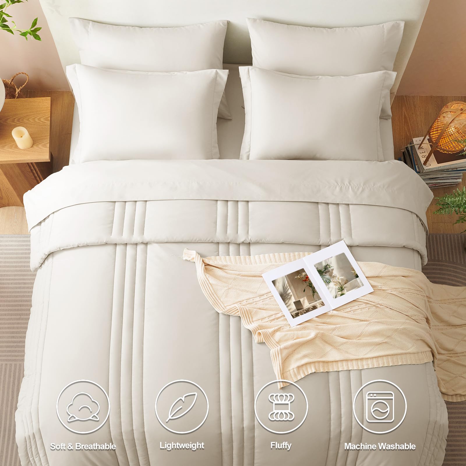 CozyLux close-up of soft, breathable microfiber fabric.