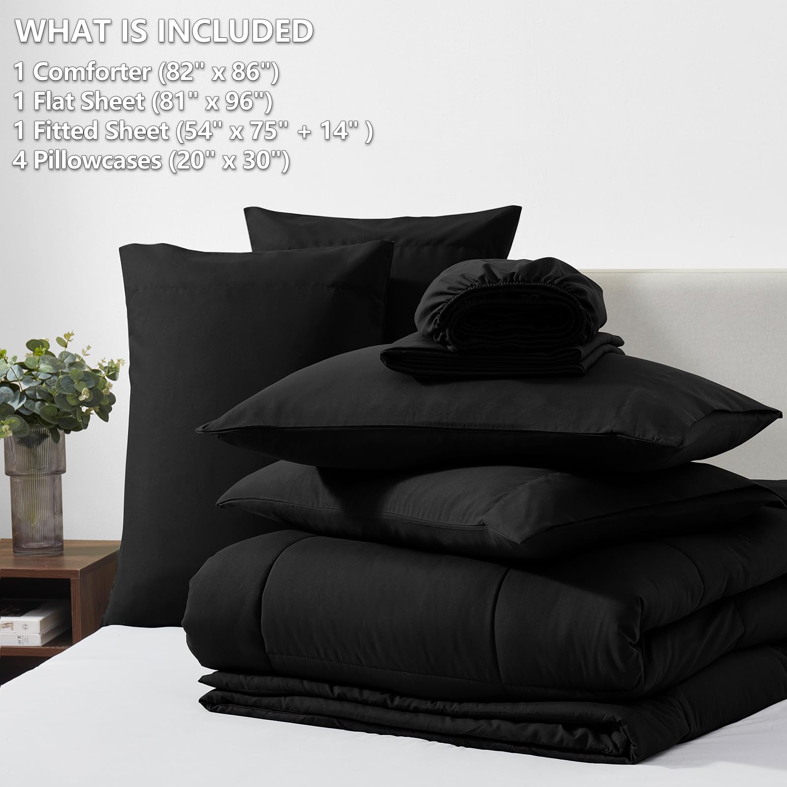 Detail of CozyLux comforter box stitching maintaining fill stability