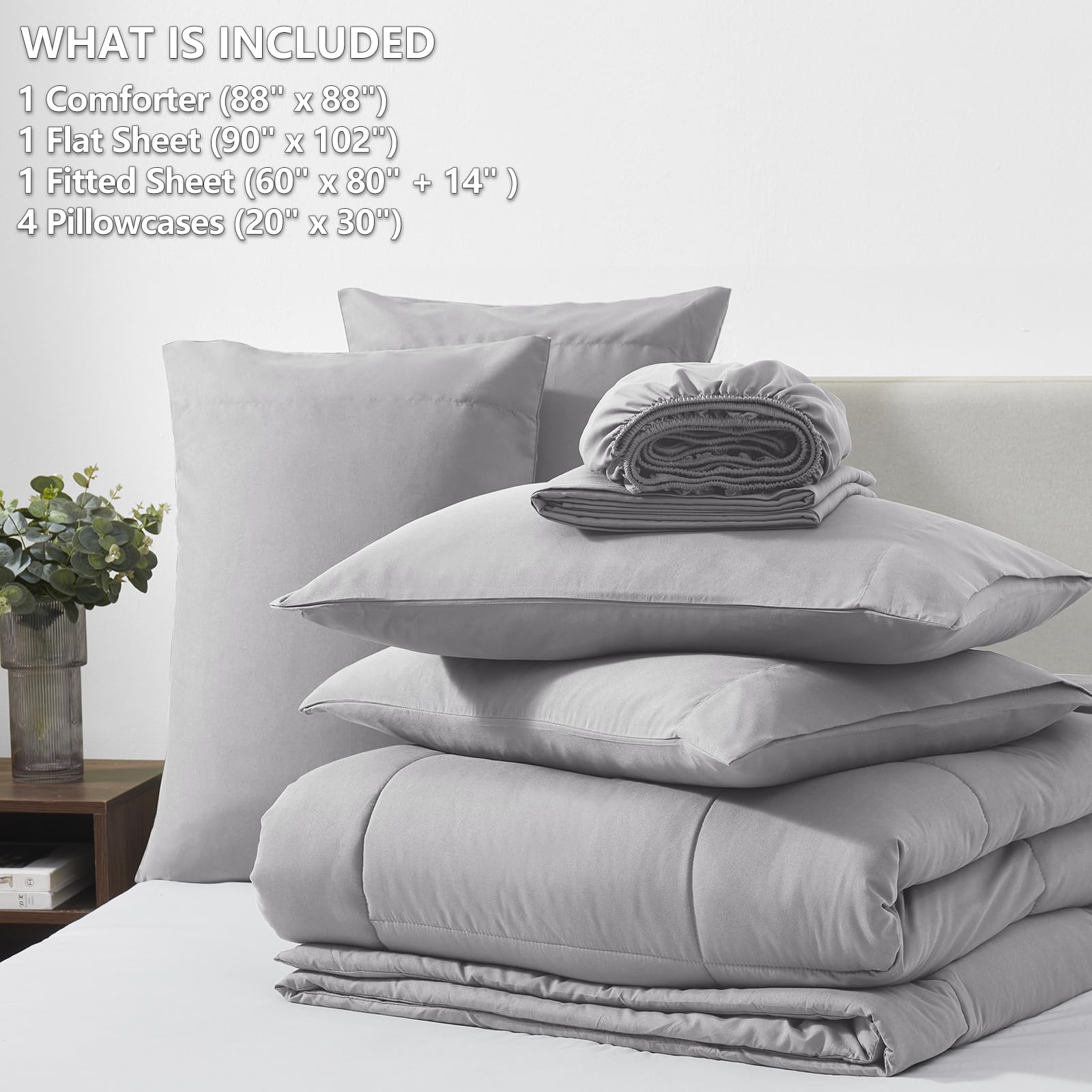 CozyLux comforter closeup highlighting box stitching for lasting shape.