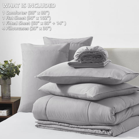 CozyLux comforter closeup highlighting box stitching for lasting shape.