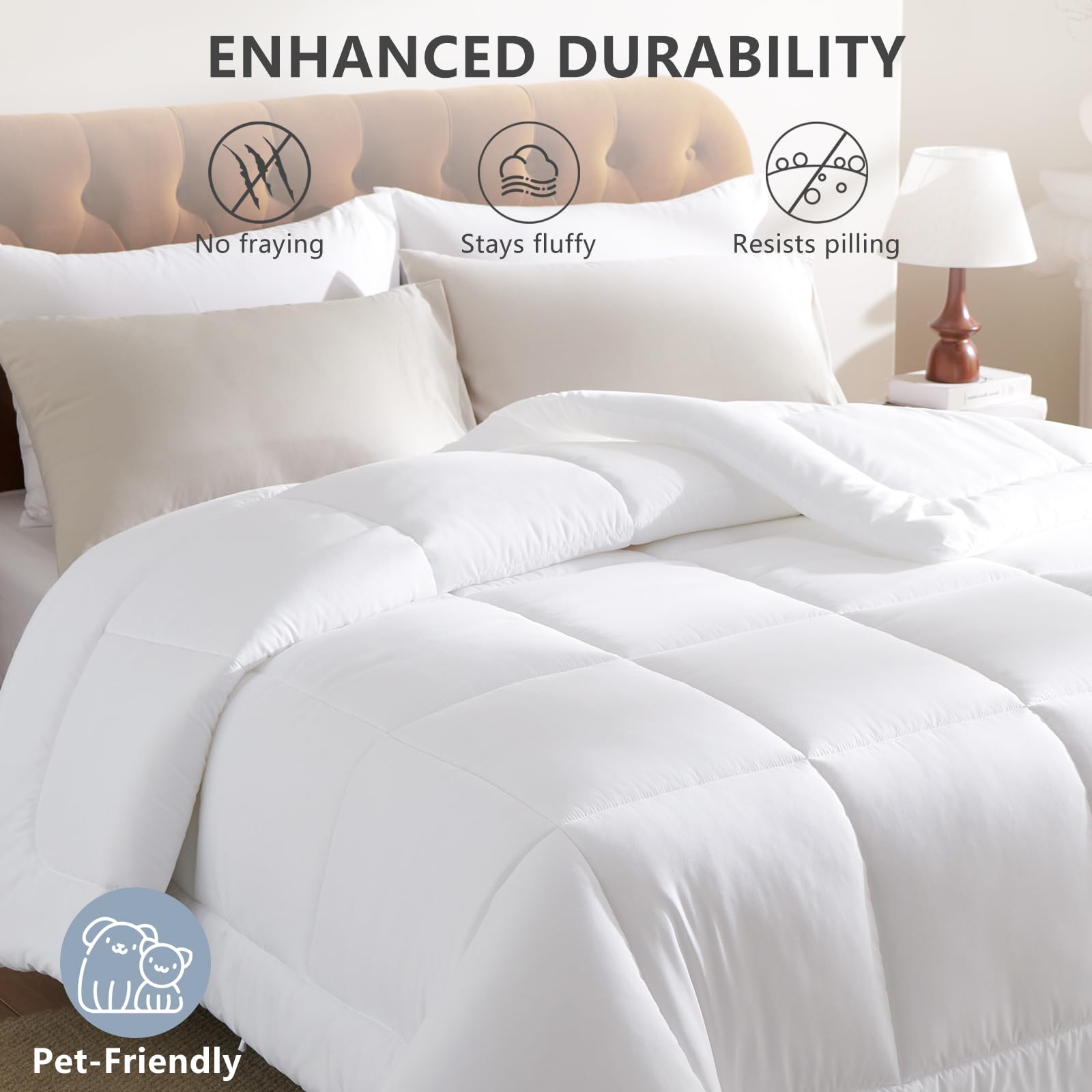 CozyLux Oeko-Tex certified comforter guarantees a safe, clean bedding option for families