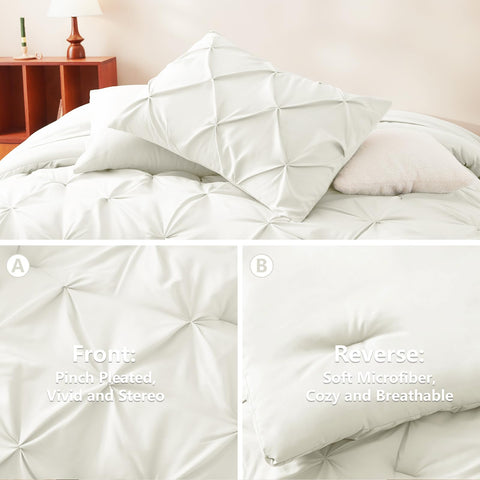 CozyLux comforter close-up highlights breathable microfiber and plush fill