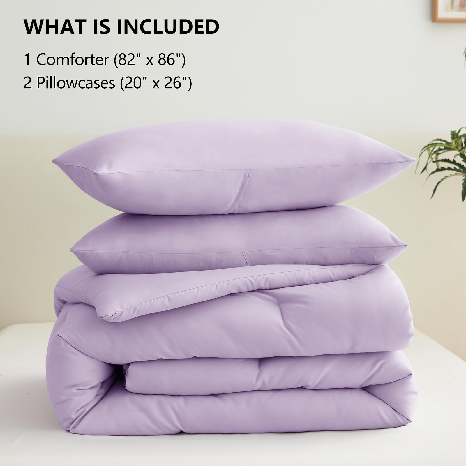 CozyLux corner ties secure the duvet to prevent nighttime slipping.