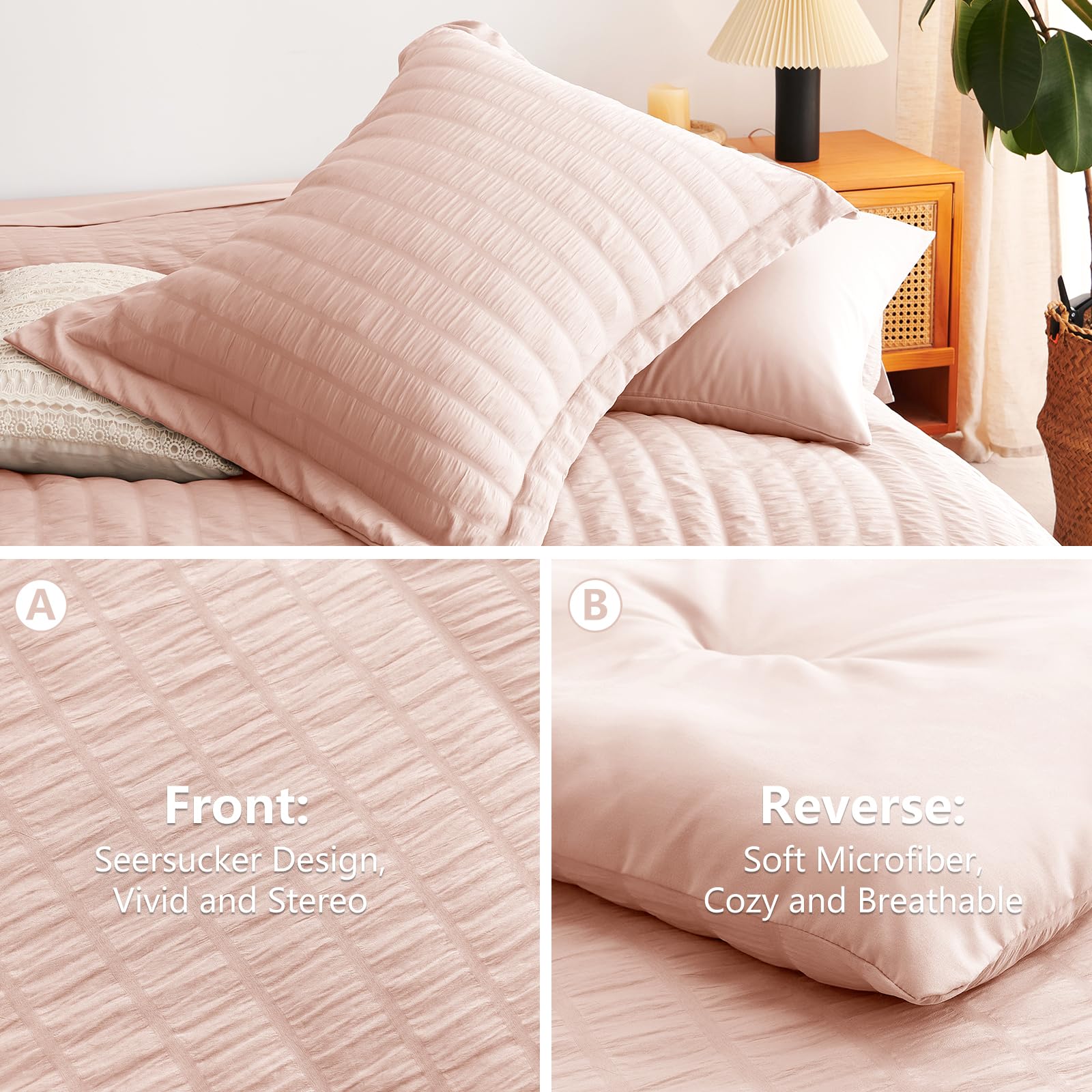 CozyLux deep-pocket fitted sheet on mattress up to 14 inches