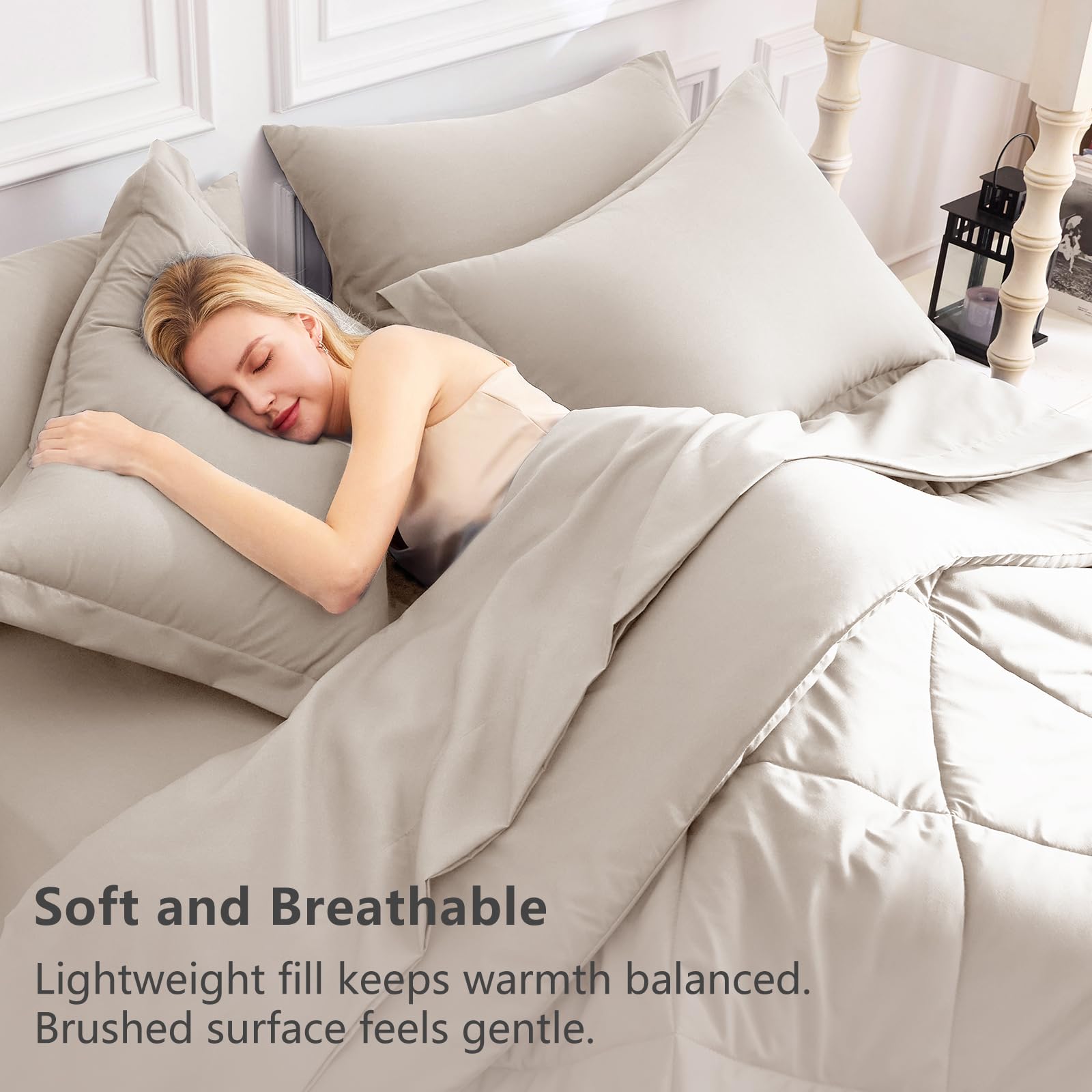 CozyLux deep-pocket fitted sheet stretched over a mattress to 14 inches
