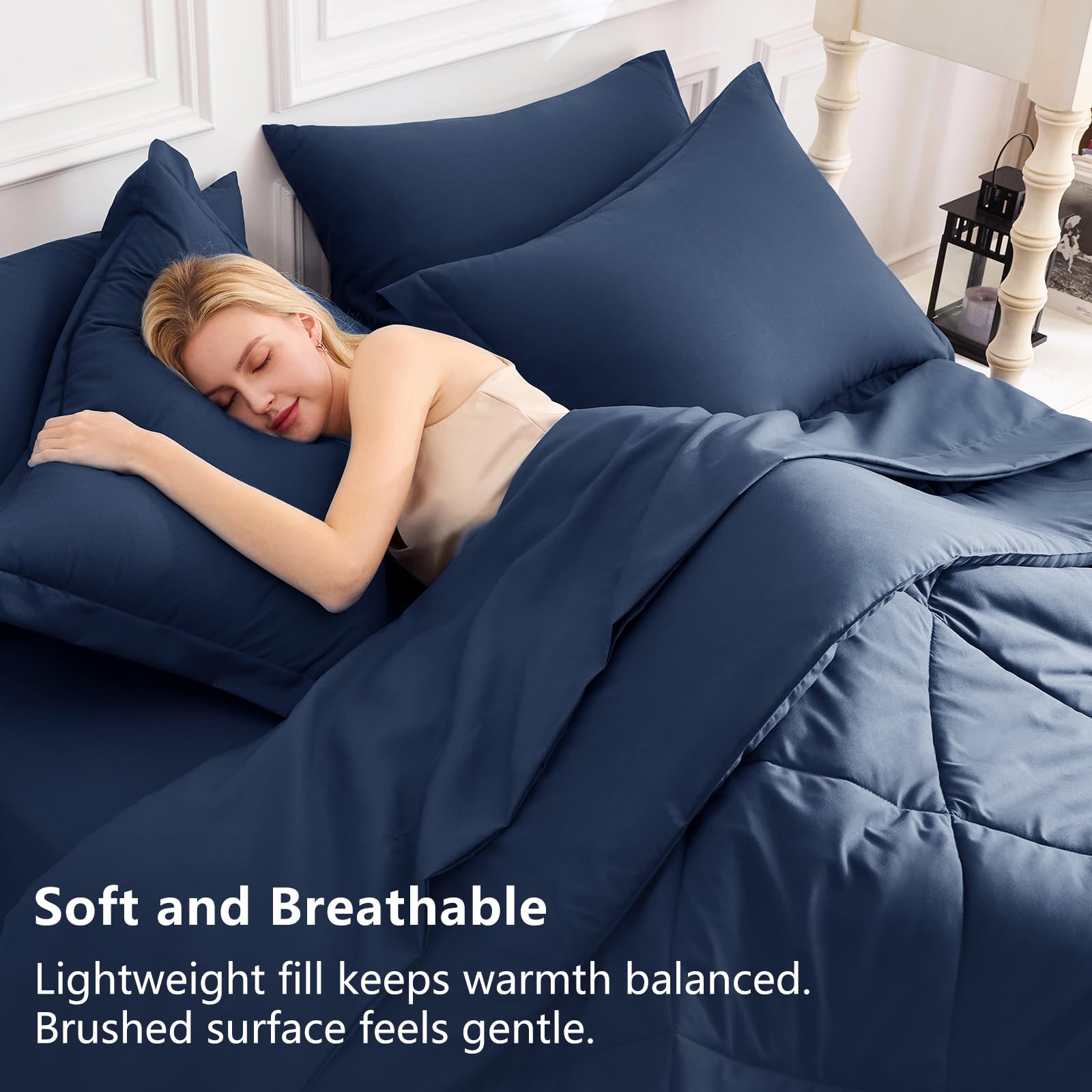 CozyLux deep-pocket fitted sheet up to 14 inches for secure nightly fit.