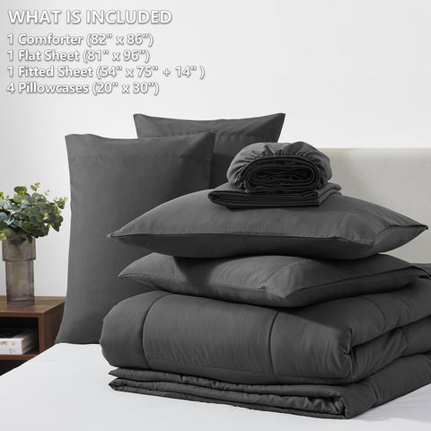 CozyLux envelope-closure pillowcases keep pillows secure during sleep.