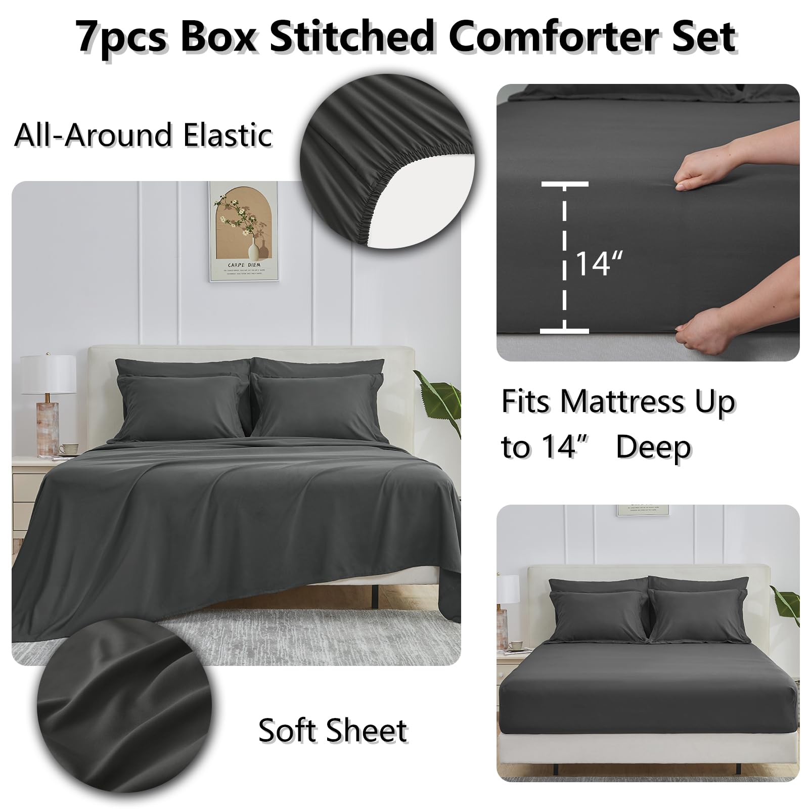 CozyLux envelope pillowcases with secure closures.