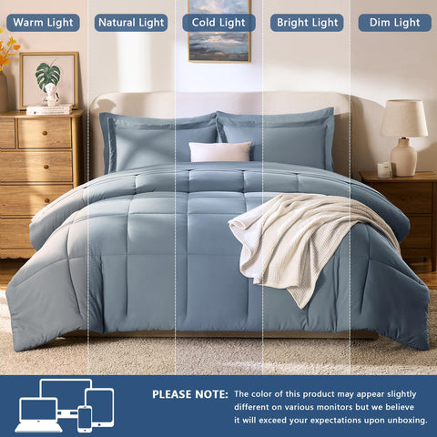 Envelope pillowcases stay in place for a neat bed setup with CozyLux.