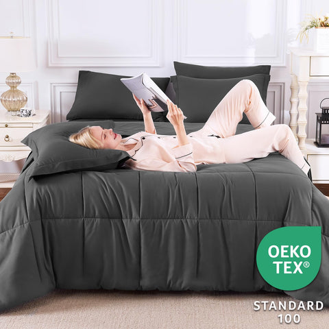 CozyLux fitted sheet pocket secures 14 inch deep mattresses.