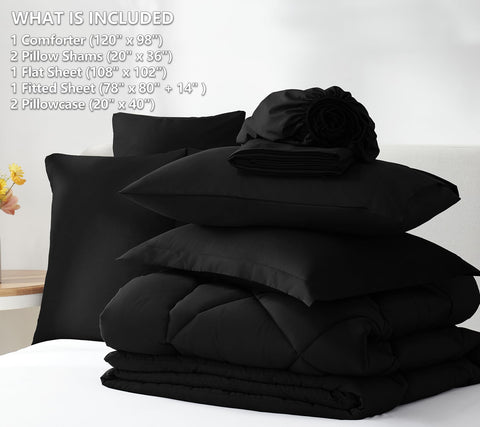 CozyLux flat sheet 108x102 inches provides full bed drape and layering ease