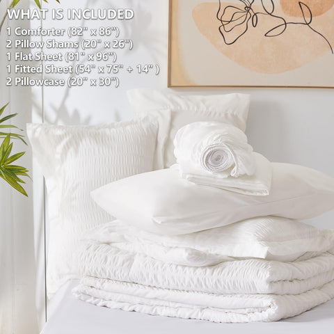 CozyLux flat sheet measuring 81 by 96 inches for full coverage
