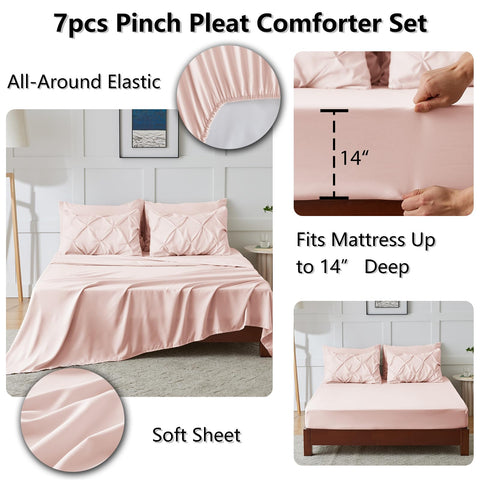 CozyLux queen flat sheet 90x102 demonstrates generous drape and fit.