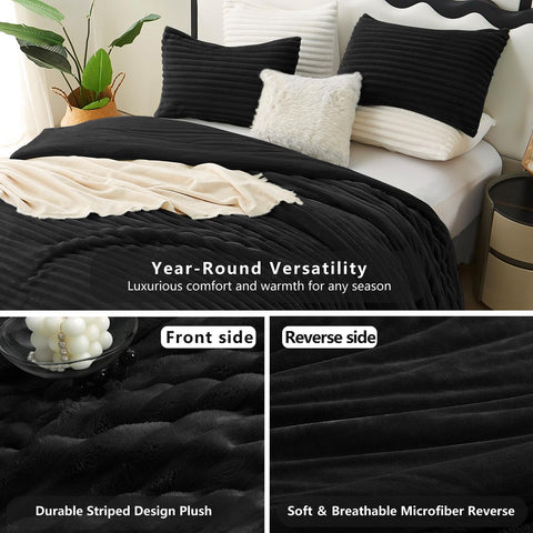 CozyLux reverse crystal velvet side shown for versatile décor options.