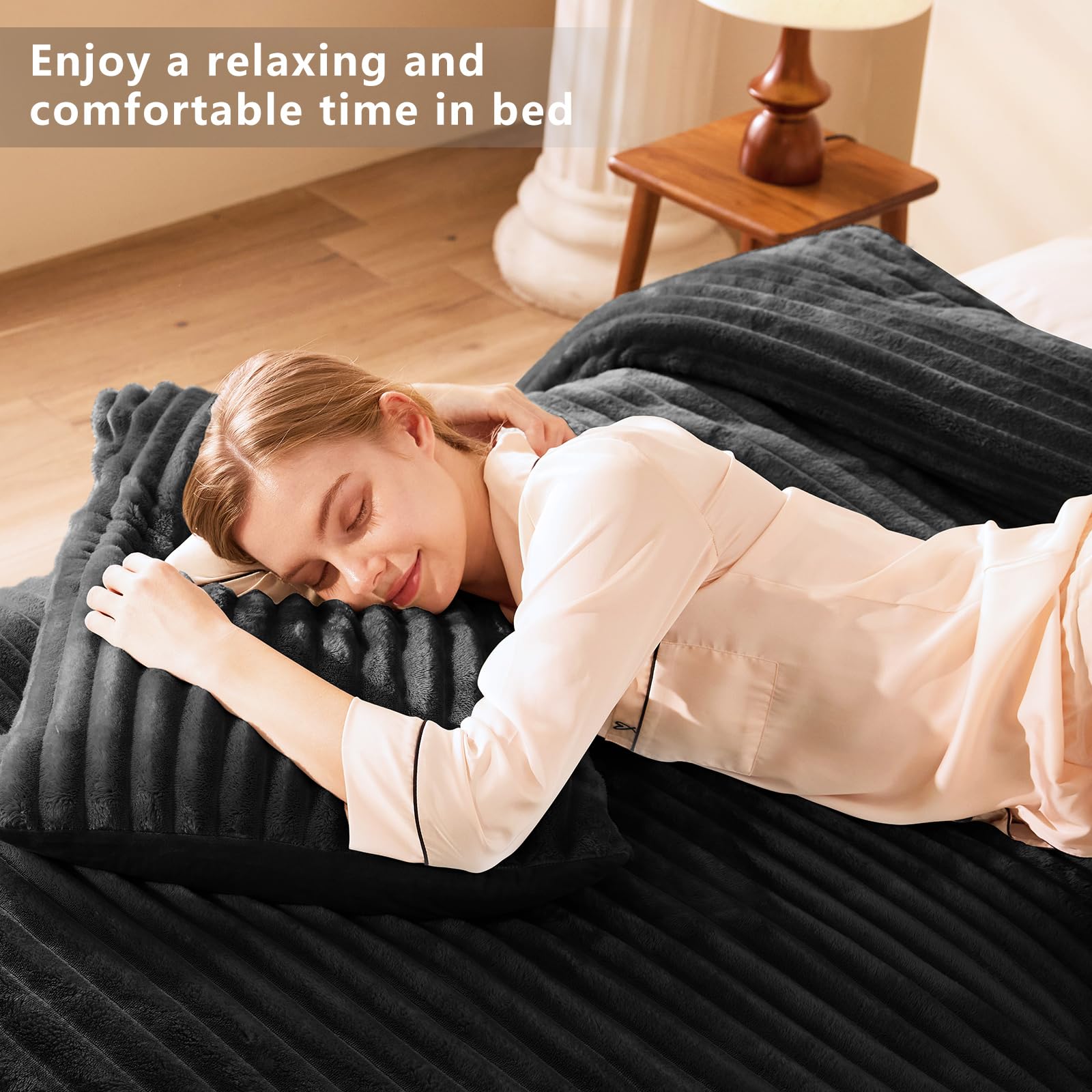 CozyLux warmth ready for cold-season nights with plush softness.