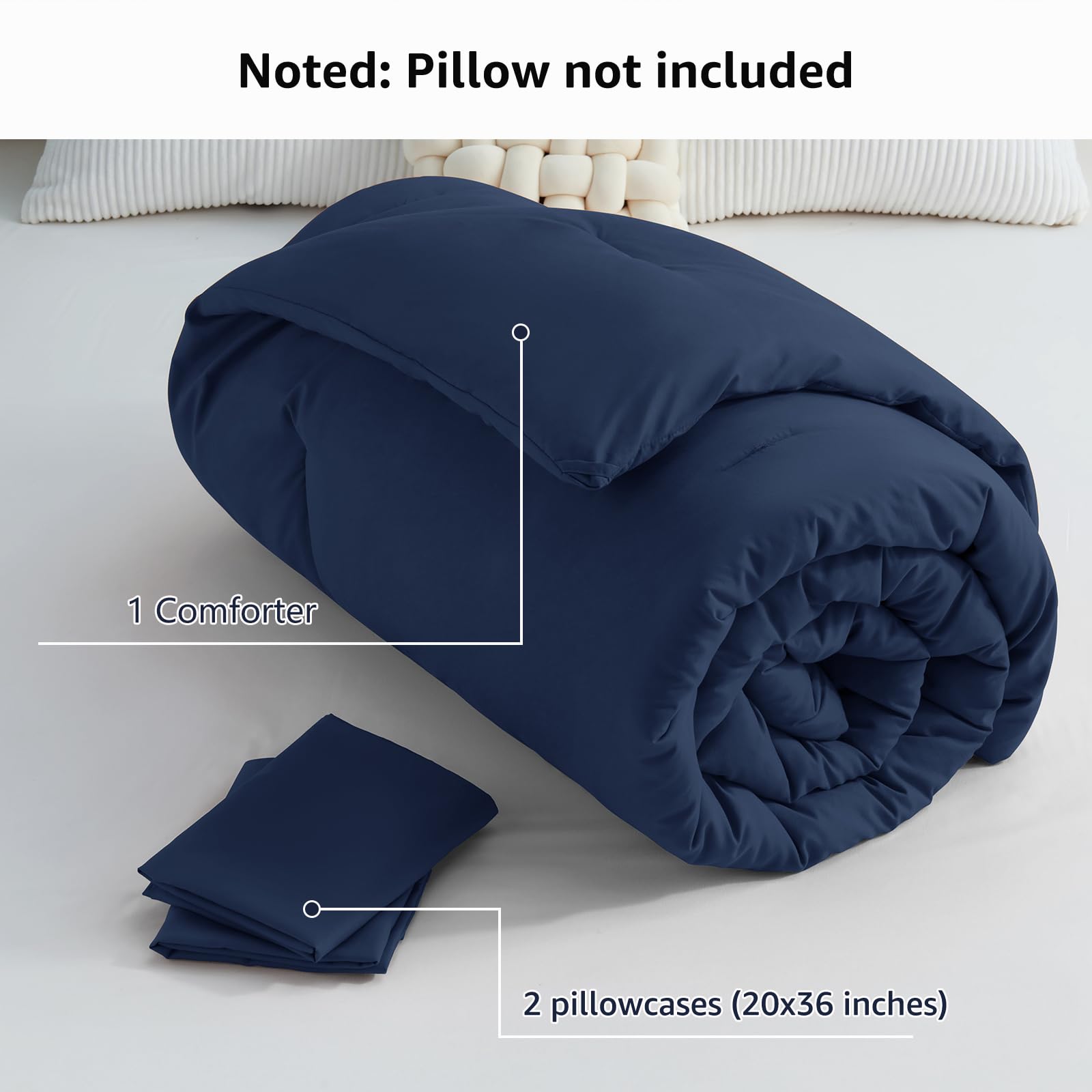 CozyLux four corner ties secure the duvet for a neat bed