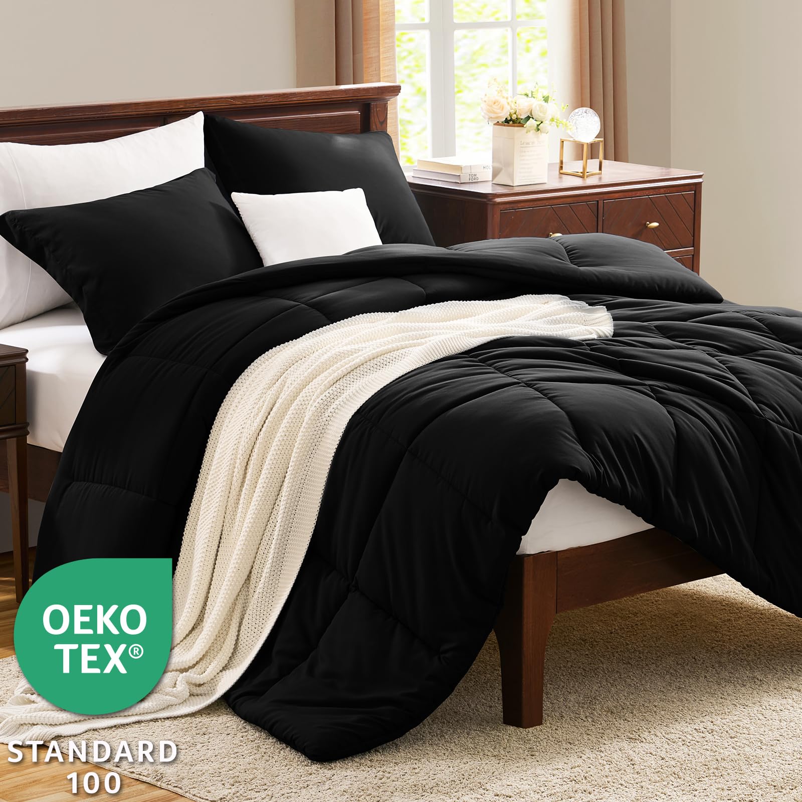 CozyLux grid-quilt design adds modern, clean lines