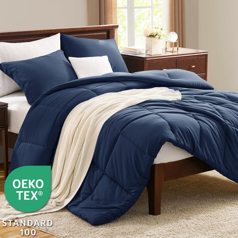 CozyLux grid-stitched quilting offers a modern look and stable fill.