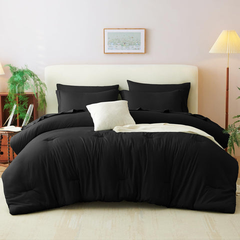 CozyLux comforter stitching detail highlights durable quilting.