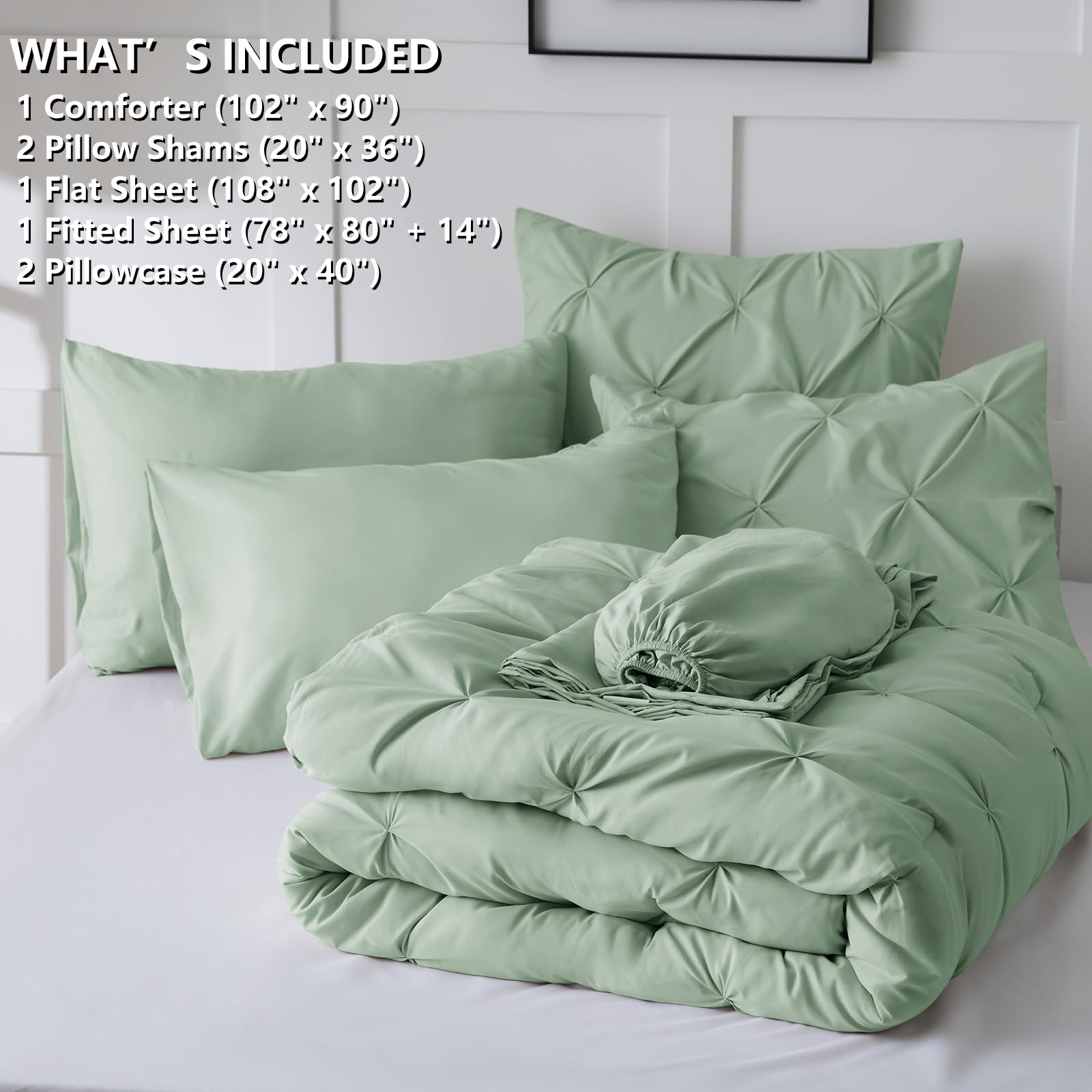 CozyLux pillow shams 20x36 complete the bed in a bag look