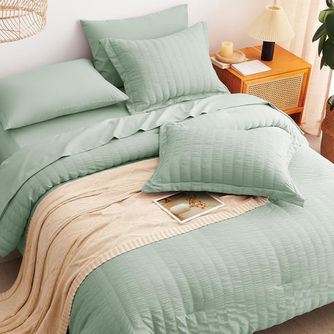 CozyLux sage-green color adds subtle elegance to any bedroom.