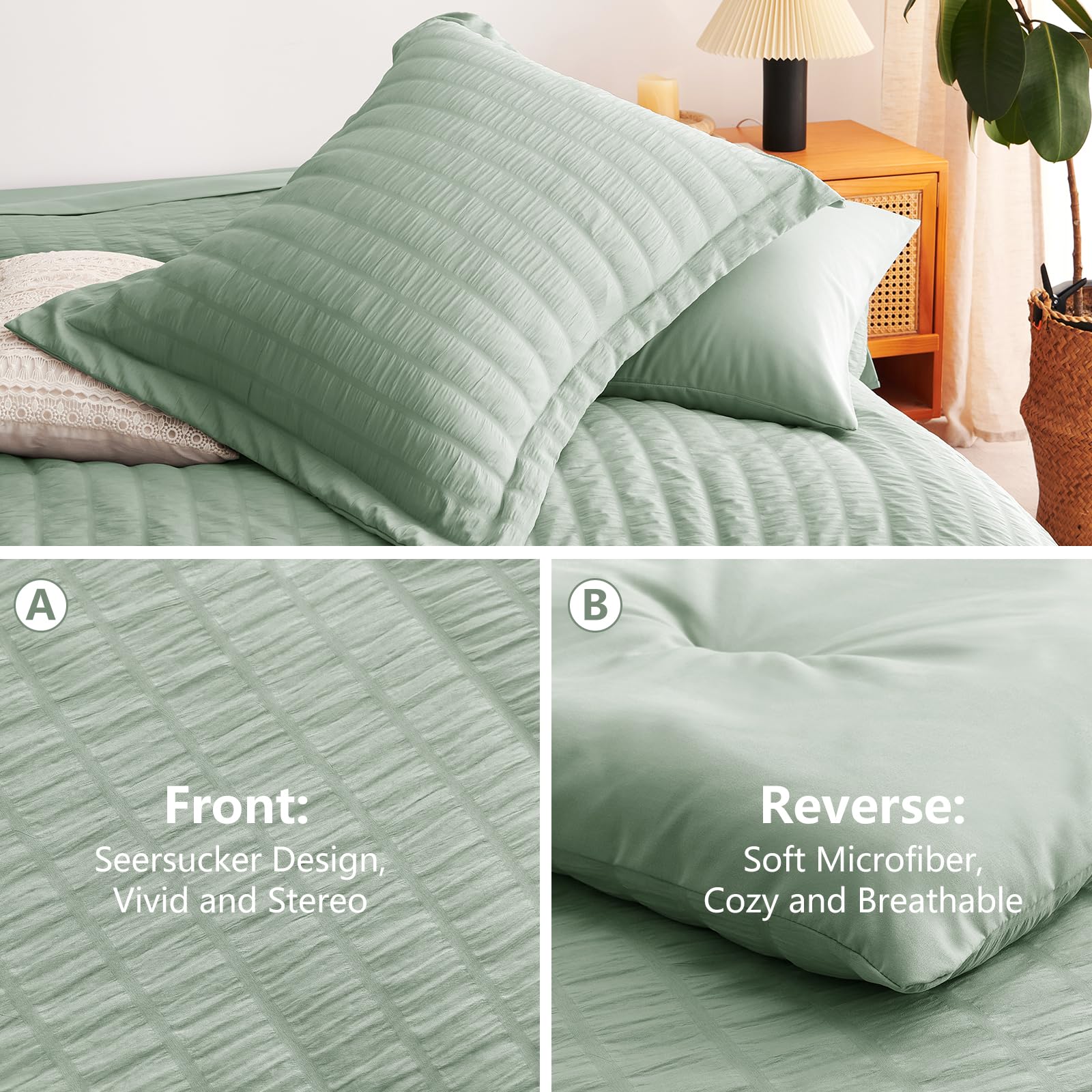 CozyLux stitching detail emphasizes durability and long-lasting comfort.