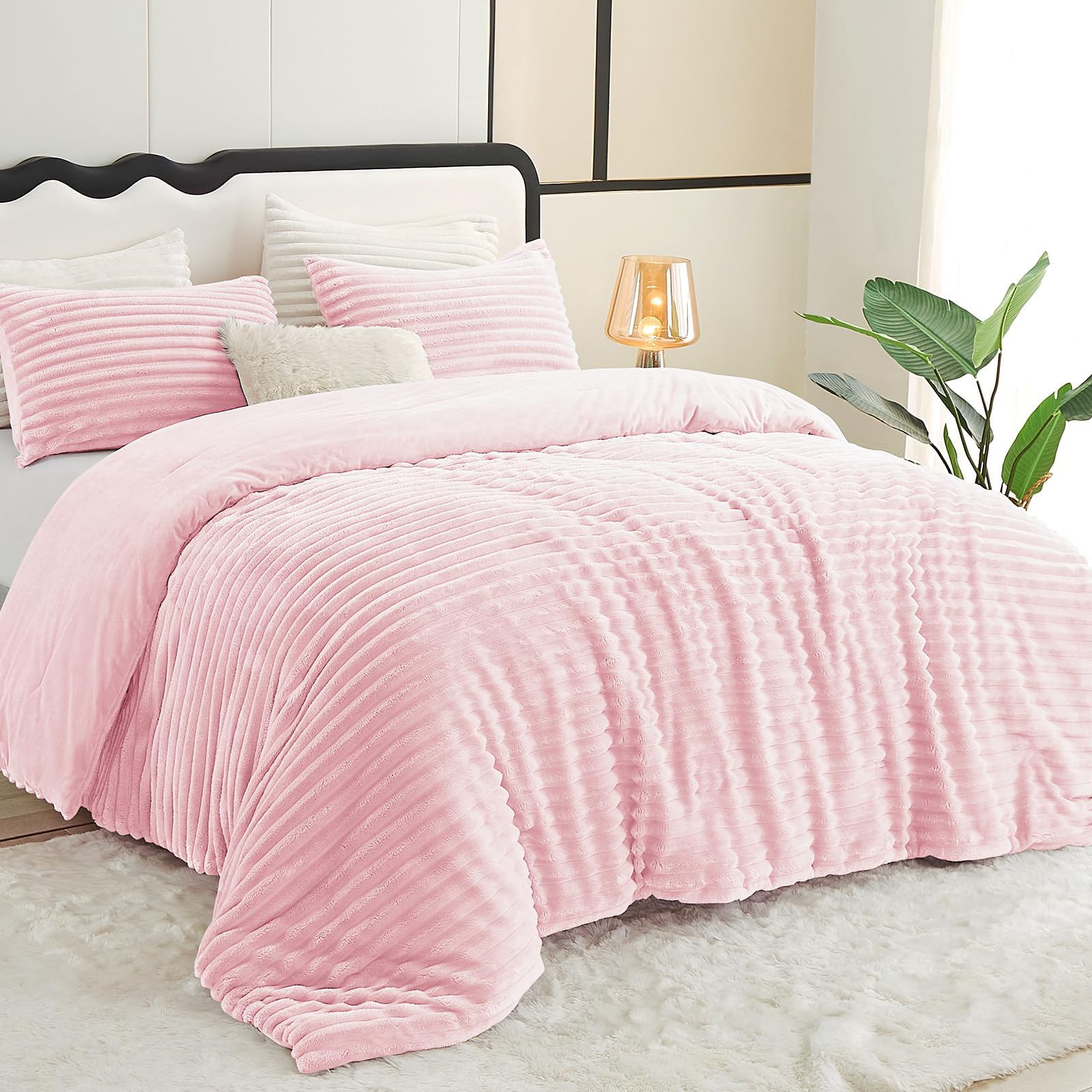 CozyLux king set includes comforter and pillowcases for a ready-to-use upgrade.