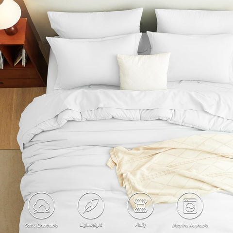 CozyLux box-open reveals the bed-in-a-bag contents for quick setup.