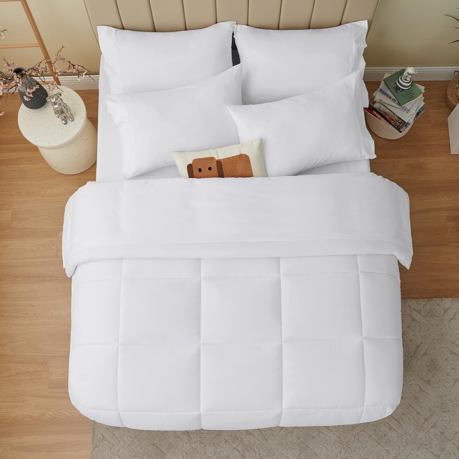 CozyLux machine-washable bedding for easy care and quick drying.