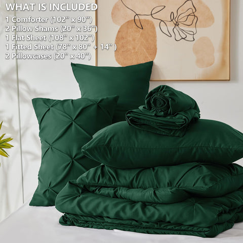 Machine-washable CozyLux bedding set ready for care