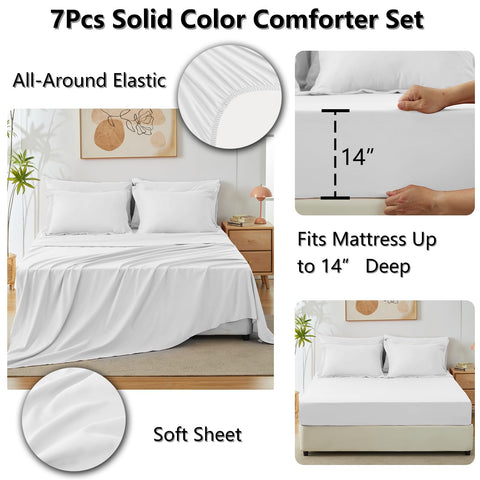 CozyLux microfiber close-up highlights soft, quiet fabric for all-season sleep.