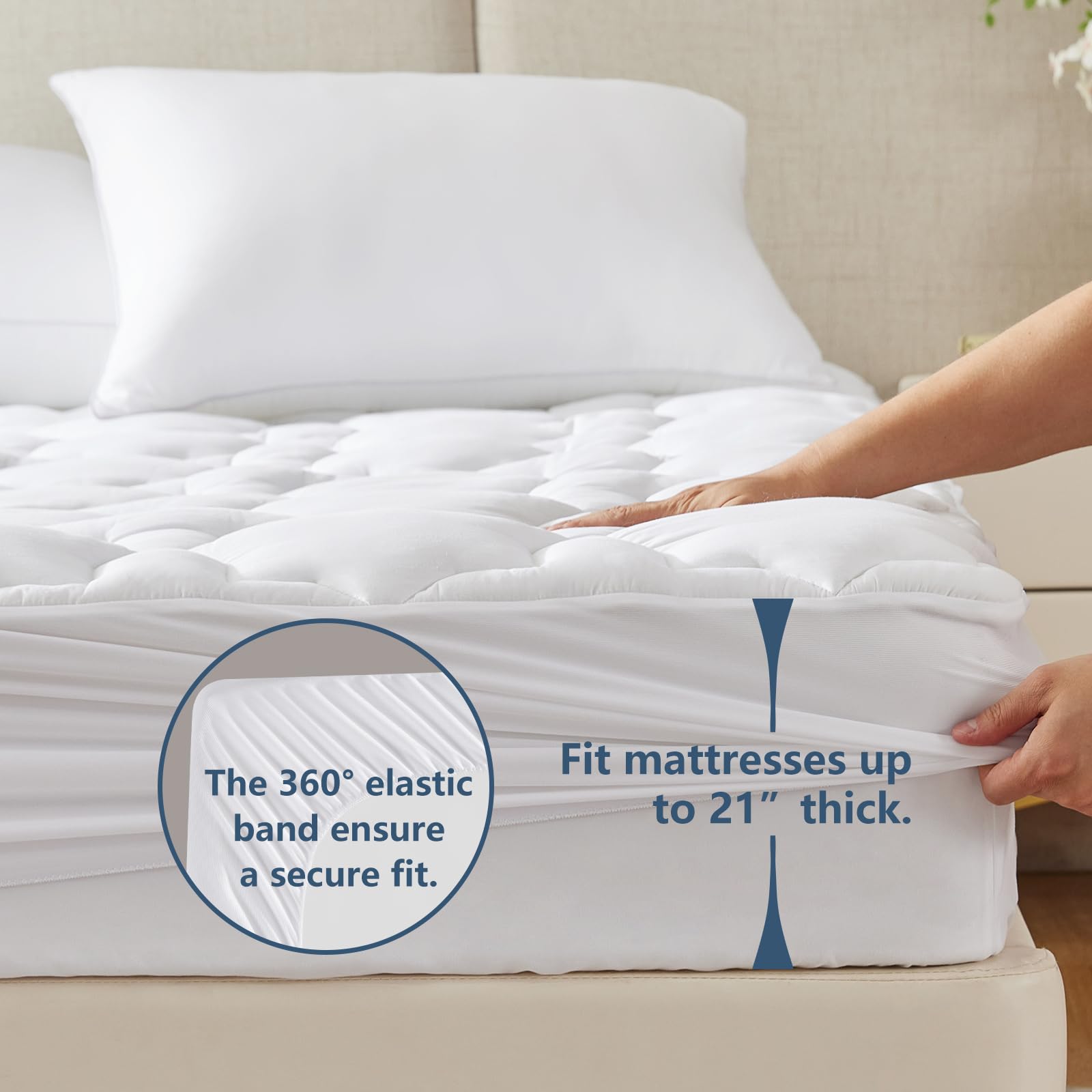 CozyLux cotton shell is OEKO-TEX certified for skin friendly sleep