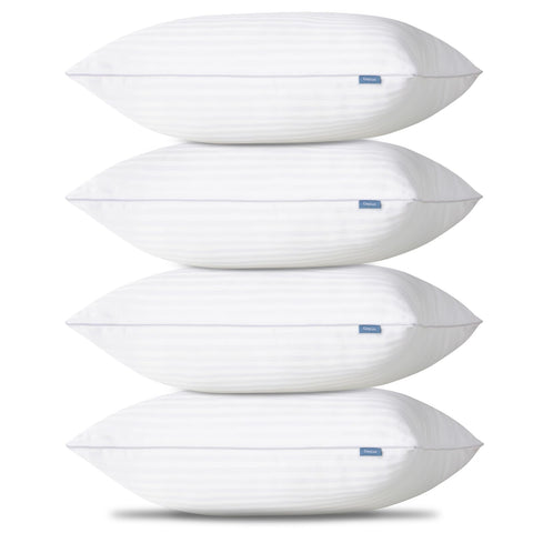 CozyLux pillow 4-pack front view showcases plush, supportive comfort for any sleeping position.